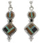 Sterling Silver Multicolor Southwest Post Dangle Earrings FX31054