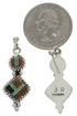 Sterling Silver Multicolor Southwest Post Dangle Earrings FX31054