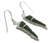 Turquoise Inlay Silver Southwest Hook Dangle Earrings FX31067