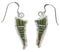 Turquoise Southwest Silver Hook Dangle Earrings FX31068