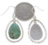 Silver Turquoise Southwest Hook Dangle Earrings FX31882