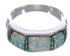 Opal Inlay Sterling Silver Ring Size 7-1/4 AX37012