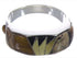 Southwest Jewelry Sterling Silver Multicolor Ring Size 8-1/2 AX37177