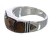 Jewelry Sterling Silver Tiger Eye Multicolor Ring Size 8-1/2 AX37211