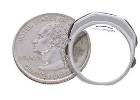 Jewelry Southwest Silver Tiger Eye Multicolor Ring Size 6-3/4 AX37208