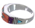 Southwestern Jewelry Multicolor Silver Ring Size 6-3/4 AX37251