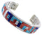Multicolor Inlay Jewelry Silver Southwest Cuff Bracelet MX27845
