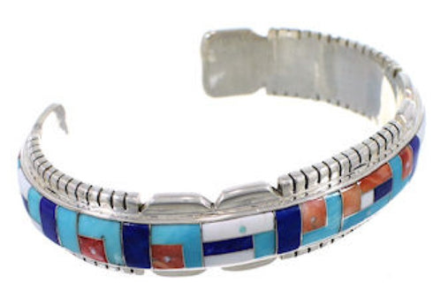 Turquoise Multicolor Jewelry Silver Southwest Cuff Bracelet MX27847