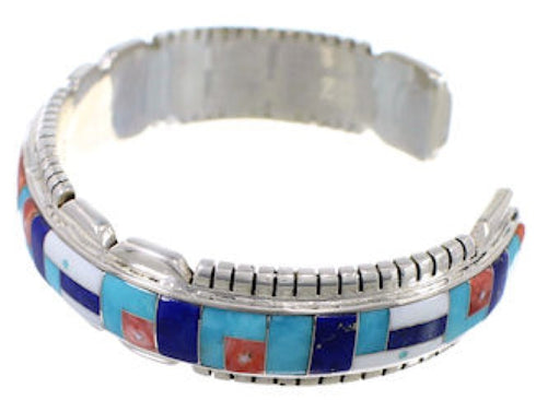 Turquoise Multicolor Jewelry Silver Southwest Cuff Bracelet MX27847