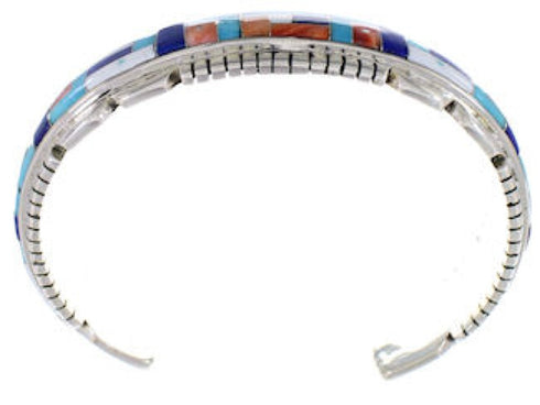 Turquoise Multicolor Jewelry Silver Southwest Cuff Bracelet MX27847