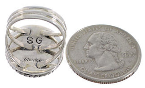 Southwest Jewelry Multicolor Sterling Silver Ring Size 7-1/2 CX51661