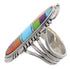 Multicolor Inlay Sterling Silver Ring Size 5-3/4 CX51671