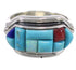 Multicolor Genuine Sterling Silver Southwest Ring Size 7 CX51673