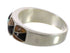 Southwest Multicolor Inlay Sterling Silver Ring Size 7-3/4 CX50427
