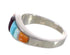 Multicolor Inlay Sterling Silver Jewelry Ring Size 5-3/4 CX50428