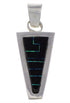 Jet And Blue Opal Slide Pendant EX43277