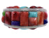 Southwest Multicolor Genuine Sterling Silver Ring Size 8-3/4 CX49983