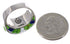 Multicolor Southwest Genuine Sterling Silver Ring Size 6-3/4 CX49987
