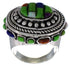 Multicolor Authentic Sterling Silver Southwest Ring Size 7-1/2 CX50000