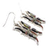 Butterfly Multicolor Native American Design Silver Earrings PX31435