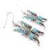 Multicolor Native American Village Design Butterfly Earrings PX31437