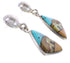 Multicolor And Silver Native American Village Design Earrings PX31448
