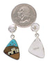 Multicolor And Silver Native American Village Design Earrings PX31448