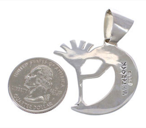 Multicolor Inlay Kokopelli WhiteRock Mystic Ocean Pendant PX26074