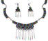 Multicolor Sterling Silver Jewelry Link Necklace Set PX34246