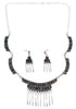 Multicolor Sterling Silver Jewelry Link Necklace Set PX34246