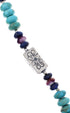 American Indian Sterling Silver Multicolor Bead Necklace PX34277