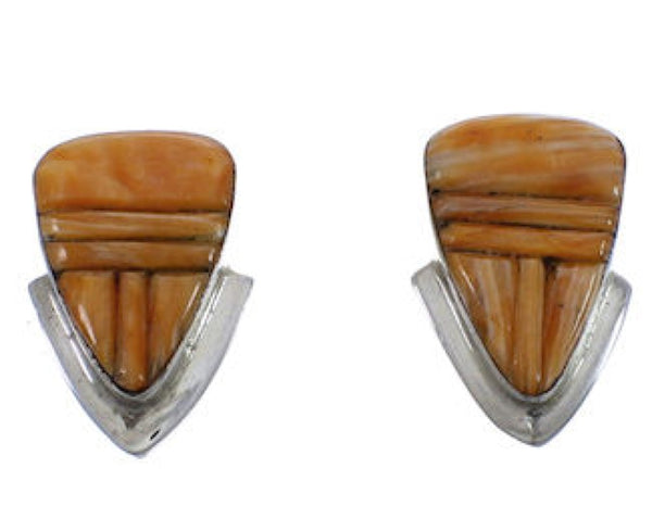 Silver And Oyster Shell Post Earrings TX43289