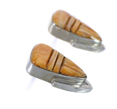 Silver And Oyster Shell Post Earrings TX43289