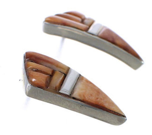 Oyster Shell Genuine Sterling Silver Post Earrings TX43373