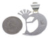 Southwest Multicolor Kokopelli Sterling Silver Pendant FX30823