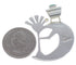 Multicolor Kokopelli Sterling Silver Pendant FX30824