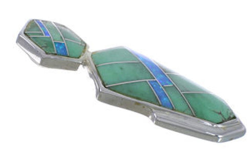 Genuine Sterling Silver Opal Varasite Slide Pendant WX43065