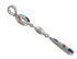 Multicolor Inlay Sterling Silver Slide Pendant WX43118