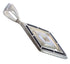 Authentic Sterling Silver Jet And Opal Southwestern Pendant WX43274
