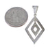 Authentic Sterling Silver Jet And Opal Southwestern Pendant WX43274