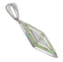 Authentic Sterling Silver Jade And Opal Pendant WX43283