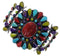 Authentic Sterling Silver Southwest Multicolor Bracelet FX27796
