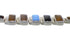 Southwest Sterling Silver Multicolor Inlay Link Bracelet FX27858