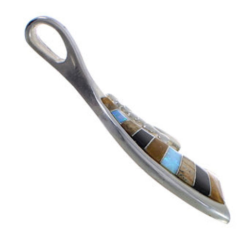 Southwest Silver Multicolor Pendant EX42729