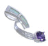 Opal And Amethyst Silver Pendant EX42734