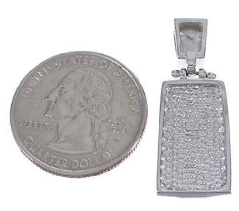 Southwest Blue Opal Cubic Zirconia Pendant EX42739