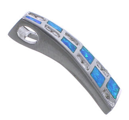 Blue Opal And Cubic Zirconia Pendant EX42741