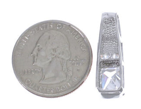 Blue Opal And Cubic Zirconia Southwest Pendant EX42756