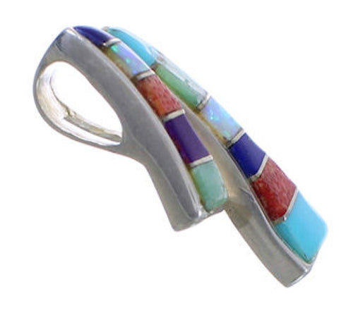 Sterling Silver Multicolor Southwest Pendant PX42549