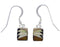 Southwestern Sterling Silver Multicolor Inlay Earrings FX32800